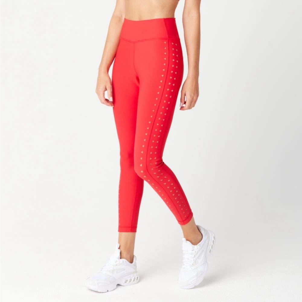 NWT GiGi C Katrina Legging in Red Sz L